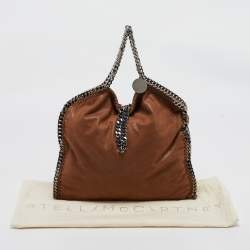 Stella McCartney Brown Faux Suede Small Falabella Tote