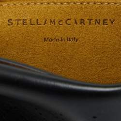 Stella McCartney Black Faux Leather Perforated Logo Belt Bag