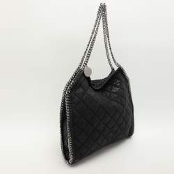 Pre Owned Stella McCartney Black Fabric Small Falabella Tote