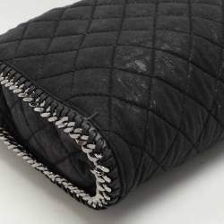 Pre Owned Stella McCartney Black Fabric Small Falabella Tote