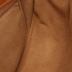 Pre Owned Stella McCartney Tan Faux Leather Small Frayme Shoulder Bag