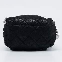 Pre Owned Stella McCartney Black Faux Suede Falabella Backpack
