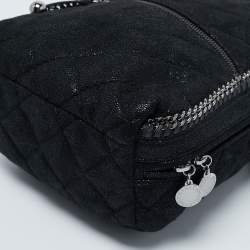 Pre Owned Stella McCartney Black Faux Suede Falabella Backpack