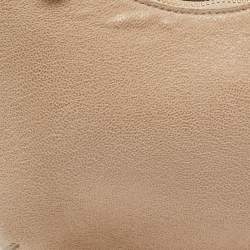 Pre Owned Stella McCartney Beige Faux Suede Mini Falabella Shoulder Bag