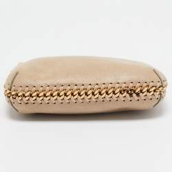 Pre Owned Stella McCartney Beige Faux Suede Mini Falabella Shoulder Bag