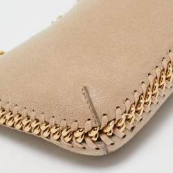 Pre Owned Stella McCartney Beige Faux Suede Mini Falabella Shoulder Bag