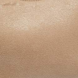 Pre Owned Stella McCartney Beige Faux Suede Mini Falabella Shoulder Bag