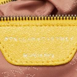 Pre Owned Stella McCartney Yellow Faux Suede Small Falabella Tote