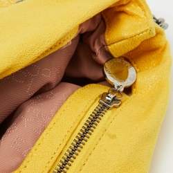 Pre Owned Stella McCartney Yellow Faux Suede Small Falabella Tote