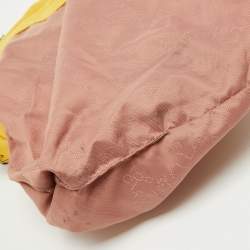 Pre Owned Stella McCartney Yellow Faux Suede Small Falabella Tote