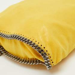 Pre Owned Stella McCartney Yellow Faux Suede Small Falabella Tote