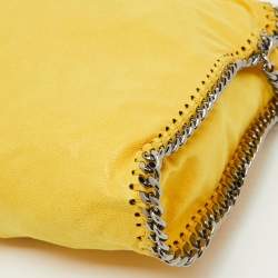 Pre Owned Stella McCartney Yellow Faux Suede Small Falabella Tote