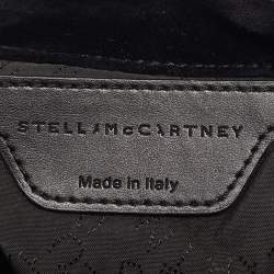 Pre Owned Stella McCartney Black Velvet Mini Falabella Tote