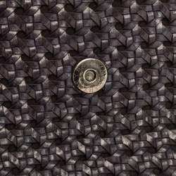 Pre Owned Stella McCartney Black Woven Faux Leather Falabella Box Shoulder Bag