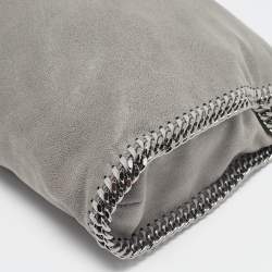 Pre Owned Stella McCartney Grey Faux Suede Small Falabella Tote