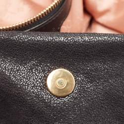 Pre Owned Stella McCartney Black Faux Suede Small Falabella Tote