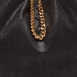 Pre Owned Stella McCartney Black Faux Suede Small Falabella Tote