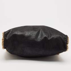 Pre Owned Stella McCartney Black Faux Suede Small Falabella Tote