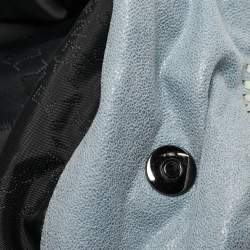Pre Owned Stella McCartney Light Blue Faux Suede Small Falabella Tote
