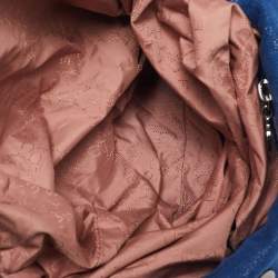 Pre Owned Stella McCartney Blue Faux Suede Small Falabella Tote