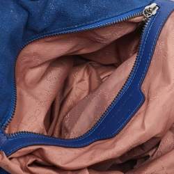 Pre Owned Stella McCartney Blue Faux Suede Small Falabella Tote