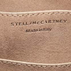 Stella McCartney Light Grey Faux Leather Medium Braided Handle Hobo