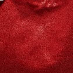Stella McCartney Red Faux Suede Small Falabella Tote