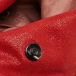 Stella McCartney Red Faux Suede Small Falabella Tote