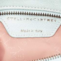 Stella McCartney Mint Green Faux Suede Falabella Foldover Clutch