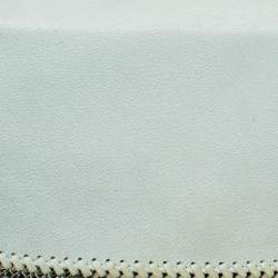 Stella McCartney Mint Green Faux Suede Falabella Foldover Clutch