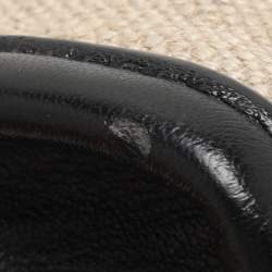 Pre Owned Stella McCartney Beige/Black Canvas and Faux Leather Wristlet Clutch