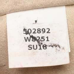 Pre Owned Stella McCartney Beige/Black Canvas and Faux Leather Wristlet Clutch