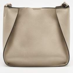 Stella McCartney Beige Faux Leather Logo Crossbody Bag