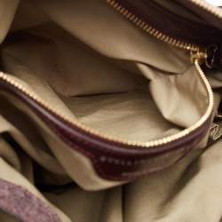 Stella McCartney Purple Faux Leather Appaloosa Tote