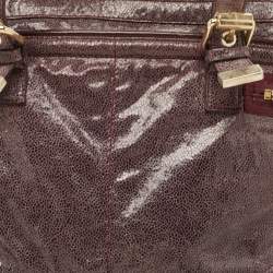 Stella McCartney Purple Faux Leather Appaloosa Tote