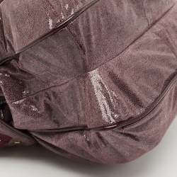 Stella McCartney Purple Faux Leather Appaloosa Tote