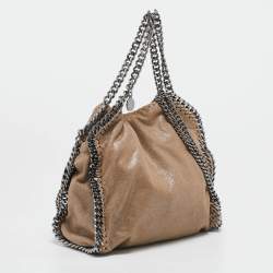 Stella McCartney Beige Faux Leather Mini Falabella Tote