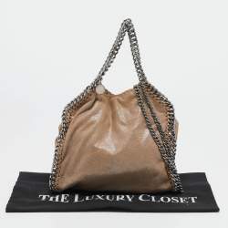Stella McCartney Beige Faux Leather Mini Falabella Tote