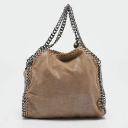 Stella McCartney Beige Faux Leather Mini Falabella Tote