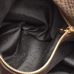مملوكة مسبقًا Stella McCartney Brown Python Print Velvet Small Falabella Tote