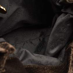 مملوكة مسبقًا Stella McCartney Brown Python Print Velvet Small Falabella Tote