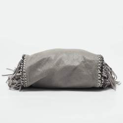 Pre Owned Stella McCartney Grey Faux Suede Mini Falabella Tote