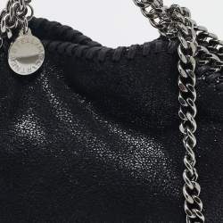مملوكة مسبقًا Stella McCartney Black Faux Suede Tiny Falabella Tote