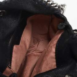 مملوكة مسبقًا Stella McCartney Black Faux Suede Tiny Falabella Tote