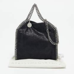مملوكة مسبقًا Stella McCartney Black Faux Suede Tiny Falabella Tote