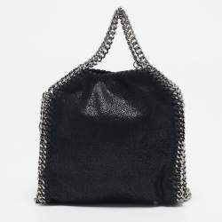 مملوكة مسبقًا Stella McCartney Black Faux Suede Tiny Falabella Tote