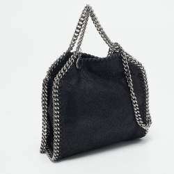 مملوكة مسبقًا Stella McCartney Black Faux Suede Tiny Falabella Tote