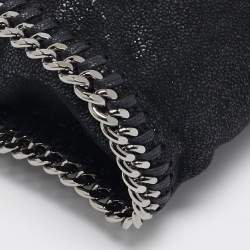 مملوكة مسبقًا Stella McCartney Black Faux Suede Tiny Falabella Tote