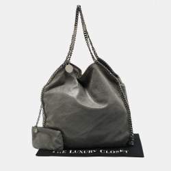 Stella McCartney Grey Faux Suede Large Falabella Tote