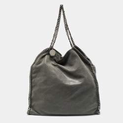 Stella McCartney Grey Faux Suede Large Falabella Tote